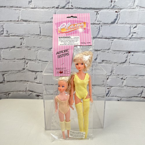 CLAIRE Aerobic Sisters Fashion Dolls Barbie Clone Set SEALED in Baggie 1992