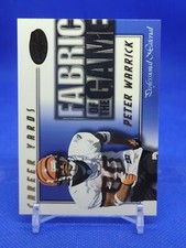 2000 Leaf Certified Fabric of the Game /1000 Peter Warrick #FG-73 Rookie RC