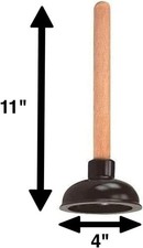 Rocky Mountain Goods Small Drain Plunger Perfect Size for Unclogging SINKS NEW