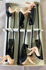 1960s Vintage Swizzle Stick BOTTOMS UP - Drink Stirrers - Original Box