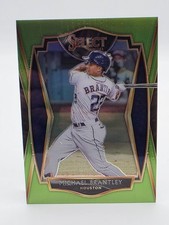 2021 Panini Select - Premier Michael Brantley #129 Neon Green Prizm /99