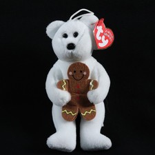 Ty Jingle Beanies Beanie Baby Goody Teddy Bear Gingerbread Christmas Ornament