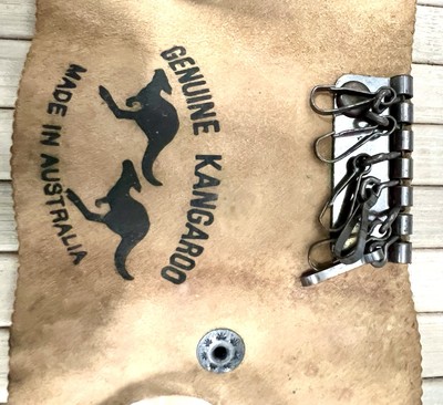Schlüsselbörse aus echtem Kängurupelz - 6 Haken - Made in Australia - kleine Größe