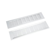 2 Pcs Air Vent Ventilation Grille Aluminium Alloy Rectangular Vent Plate For