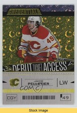 2023 Upper Deck Credentials Debut Ticket Access Yellow Jakob Pelletier READ 1lj0