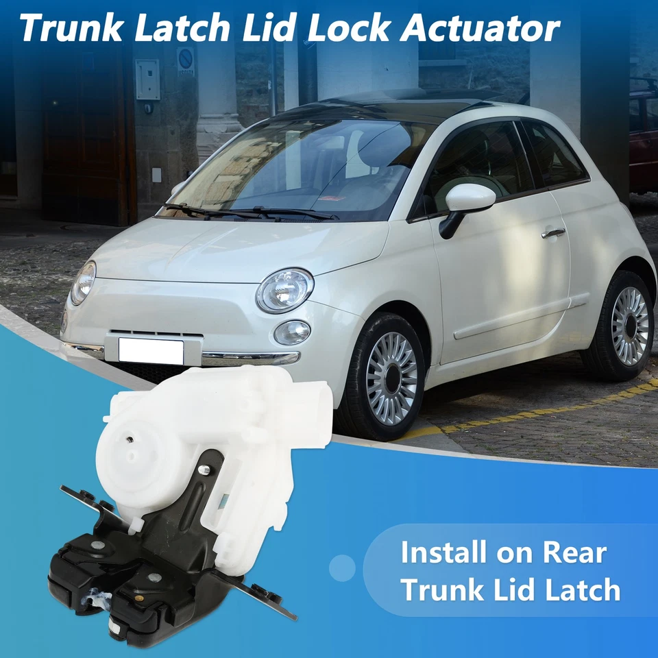 No.68070071AB Rear Tailgate Latch Lock for Fiat 500 2012-2019 Trunk Boot Lock Foto 3 de 4