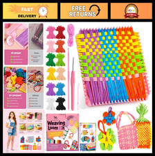 Weaving Loom Kit for Kids Adults, 432 Craft Loops, DIY Potholder Maker, Ages 6
