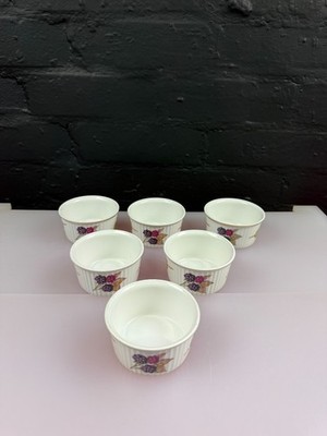 Royal Worcester Evesham Gold Auflaufförmchen Geschirr 3,25'' breit x 1,75'' hoch 6er Set