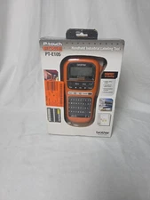 Brother P-Touch PTE105 Handheld Label Maker - Orange/Black