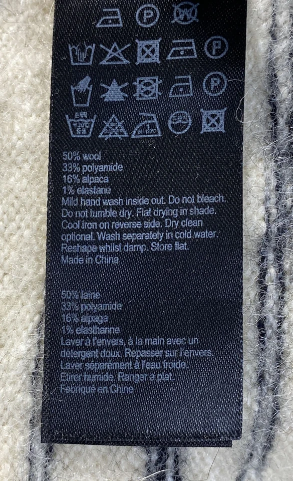 Suéter estampado beige All Saints para hombre talla M Foto 4 de 4