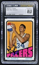 1972-73 Topps Mel Daniels IP Auto #200 Pacers CGC 10