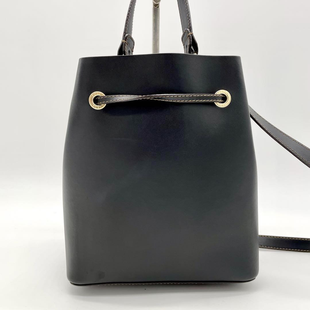 SALE!【FURLA】STACY BUCKET♪2way♪ポーチ付♪可愛い♪ブラック Furla Stacy Bucket Bag 2Way Black Mesh Leather Shoulder Bag
