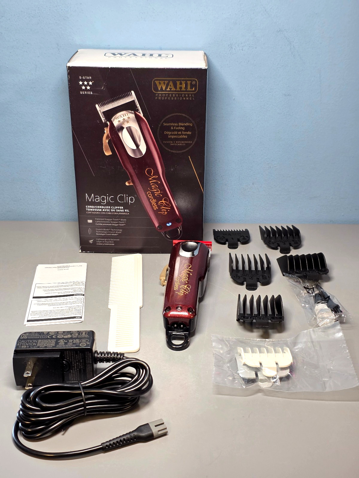 Wahl Professional Magic Clip Corded/Cordless Clipper Model 8