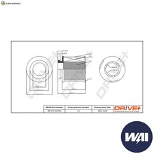 AIR FILTER DP1110.10.0743 FOR FORD AUSTRALIA TOYOTA ZACE INNOVA/KIJANG SW4 3.0L