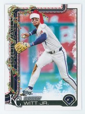 Bobby Witt Jr. 2025 Topps Holiday, Santa Hat Variation 🎅🏼- Kansas City Royals