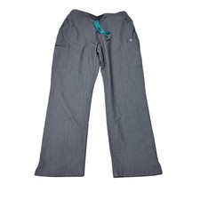 FIGS High Waisted Yola Skinny Scrub Pants Large W34 L29 Gray Heathered tw2000r
