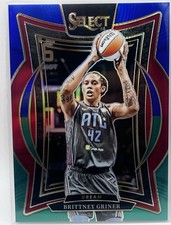 2025 Panini Select WNBA Blue & Green Prizm 38/349 #61 Brittney Griner