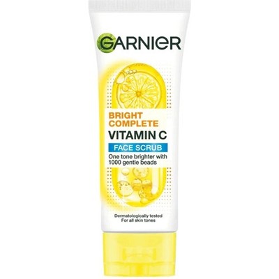 2 Tubes X 100ML Garnier Skin Naturals Bright Complete Vitamin C Face Wash Scrub