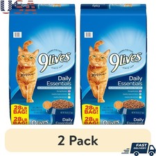 Dry Cat Food Adult Kibble Chicken Beef Salmon High Protein Taurine Omega-3 28lb 2.13 per gallon