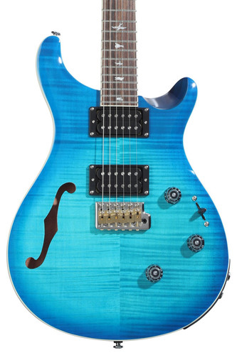 PRS SE Custom 24 Semi-Hollow Piezo Electric Guitar - Lake Blue