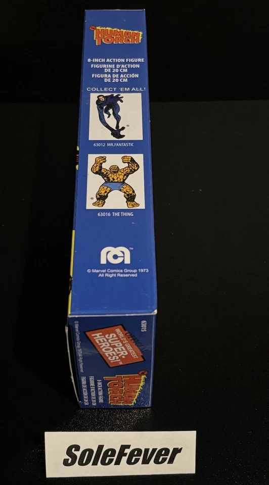 Nueva figura de acción retro Disney MEGO Marvel Fantastic Four The Human Torch 8" Foto 3 de 4