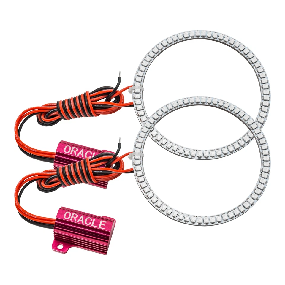 LED Fog Lights Halo Ring Lights Amber For 2008 Ford Explorer Sport Trac - Imagem 3 de 4