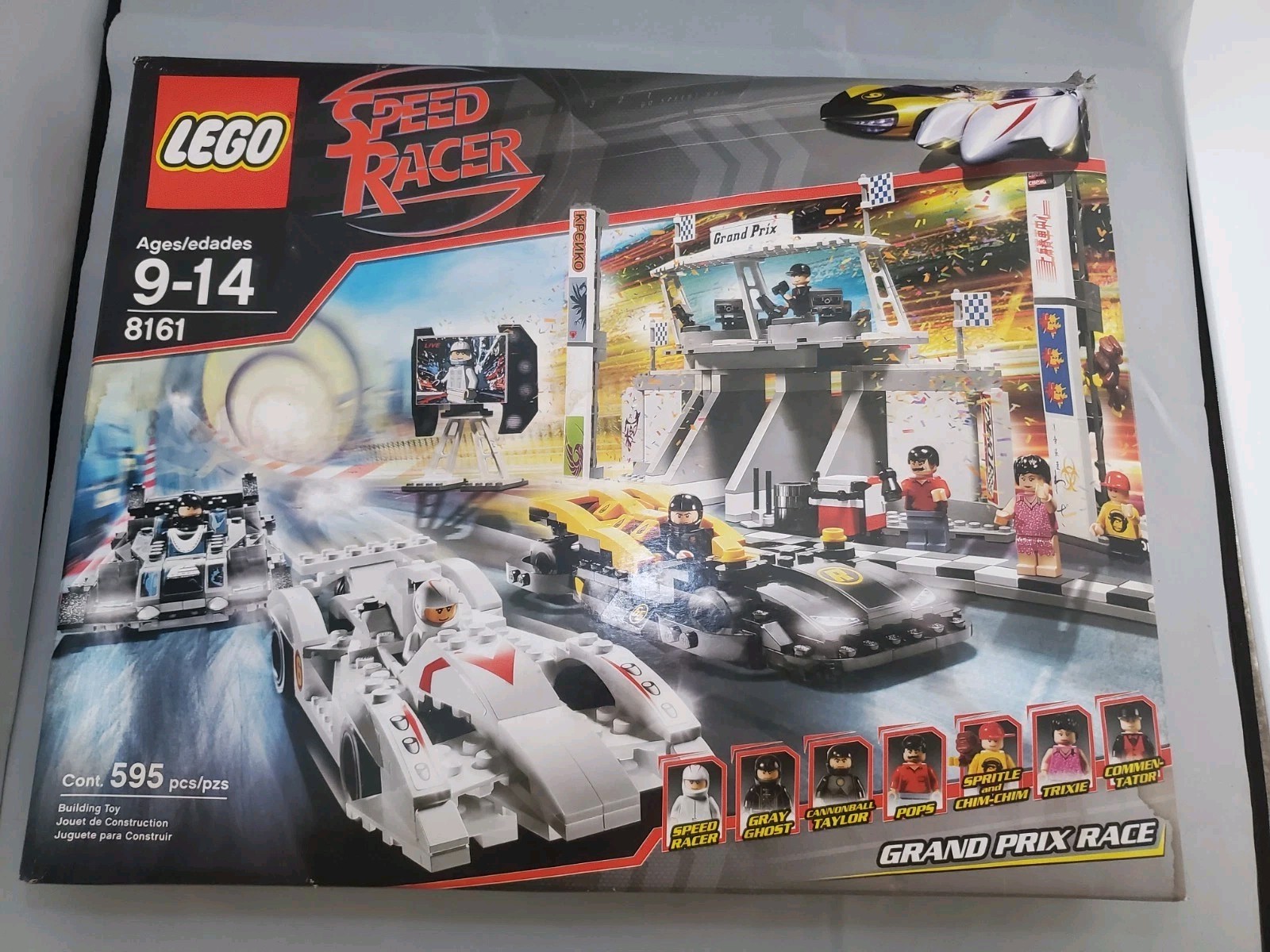 LEGO Racers Speed Racer Set: 8161 Grand Prix Race/NEW/SEALED/Water Damaged Box
