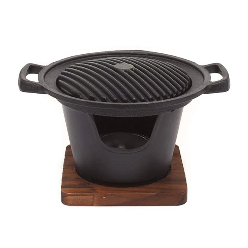 BBQ Stove Non for 1-2 Person Metal Detachable Roasting Pan Easy Cleaning