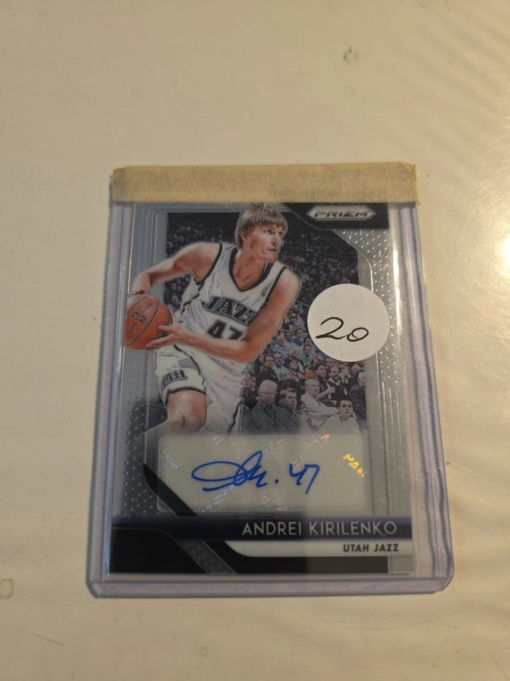 2018-19 Panini Prizm Basketball Andrei Kirilenko Autograph Utan Jazz S-AKL - Image 2 of 4