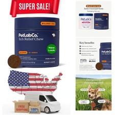 PetLab Co. Itch Relief Chews - Support for Dry, Occasionally Itchy Skin  Coa...