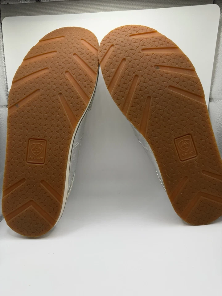 Womens Ariat Cruiser Leather Silver Calf Hair Comfort Casual Loafers Shoes 7.5B - Image 3 of 4