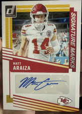 2025 Panini NFL Donruss #SM-MAA Matt Araiza Signature Marks Kansas City Chiefs