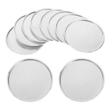10 Pcs Laboratory Weighing Containers Trays Aluminum Dish 50ml Sample Pans