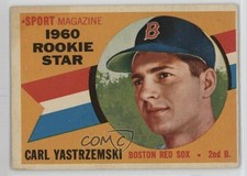 1960 Topps Sport Magazine 1960 Rookie Star Carl Yastrzemski #148 HOF 0ls