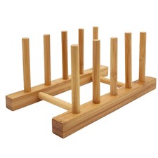 Plate Rack Holder for Kitchen Cupboards Bamboo Wooden Chopping Board Tray Dish