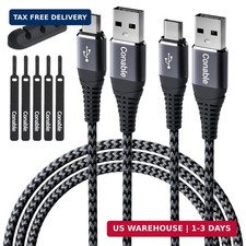 USB C Cable 2FT 2-Pack , Fast Charging USB A to Type C Charger Cord for iPhone