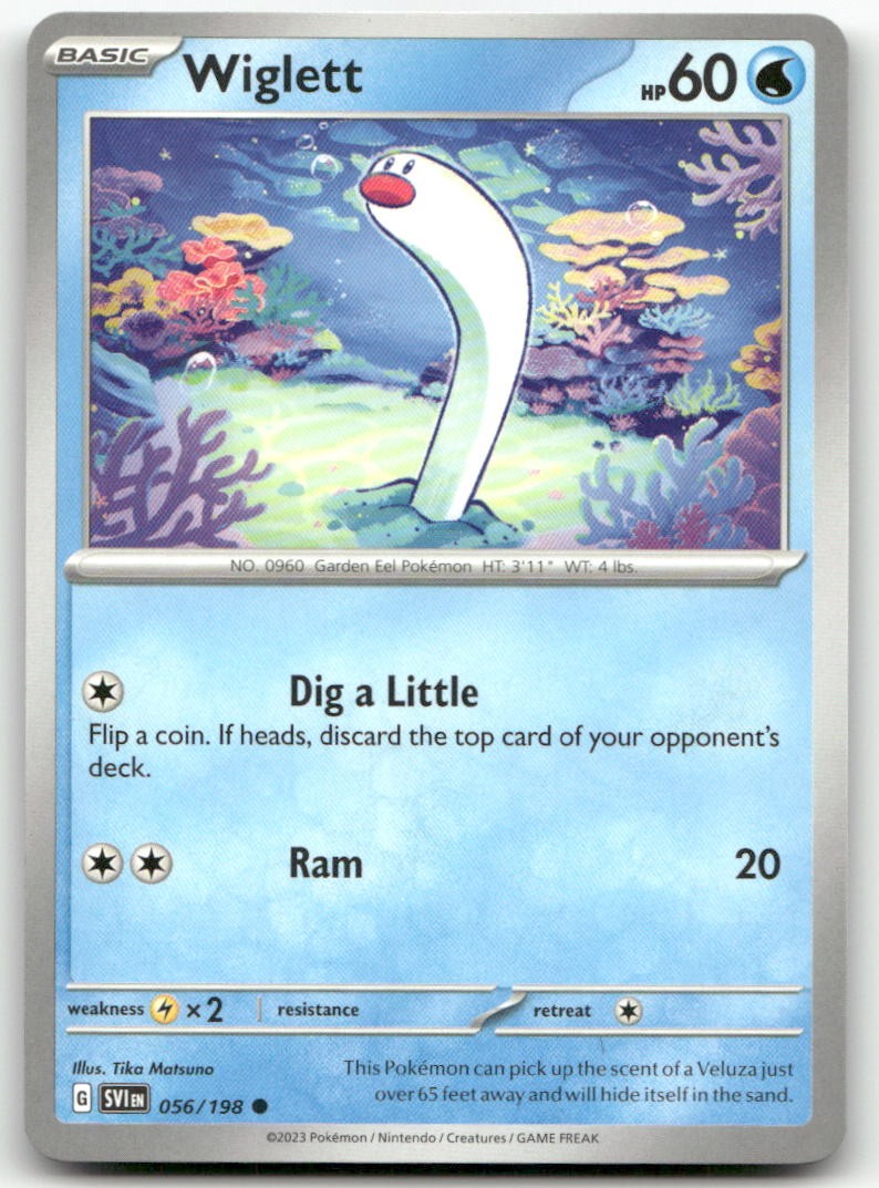 Wiglett - 056/198 #56/198 (LP) SV01: Scarlet & Violet Base Set SVI Pokemon