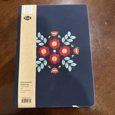 Denik, Embroidered Layflat Notebooks, Journal Notebook, Composition Notebook
