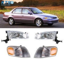 Lhrh Headlights For Toyota Corolla 1998-2000 Headlamp Corner Parking Light Kit