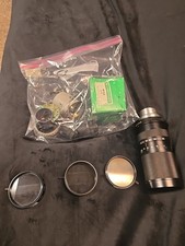 Huge Lot of Vintage Camera Lenses And Filters CCTV PARTS- MIRAGE VIVITAR SAMIGON