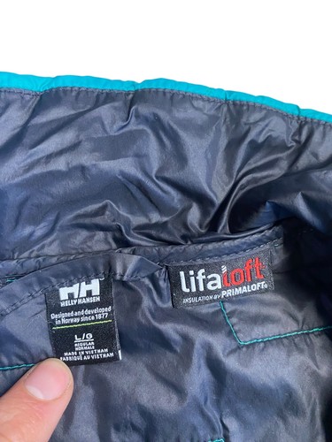Helly Hansen Puffer Jacket Womens Large Green Full Zip Lightweight Outerwear - Bild 5 von 8