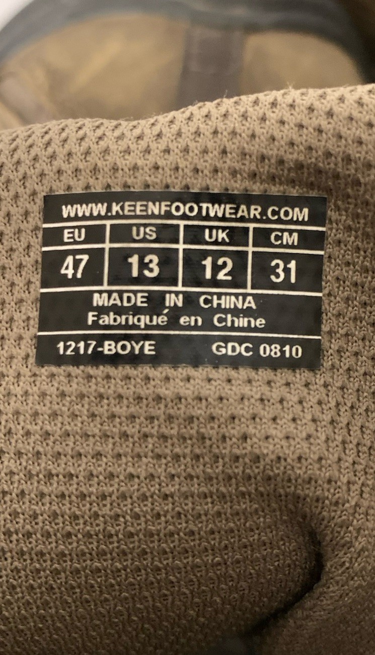 Stivali da lavoro KEEN da uomo taglia 13 1217 BOYE KeenDry impermeabili outdoor in pelle escursionismo