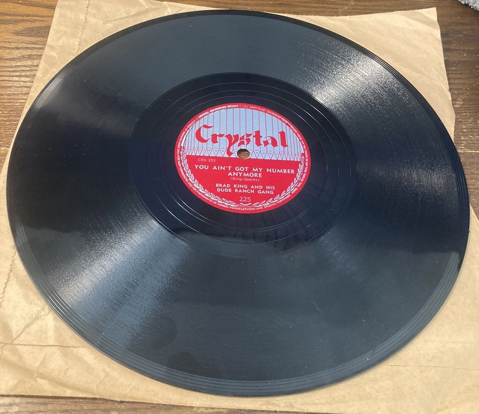 Brad King & Dude Ranch Gang 78rpm Tag Along/Number! Crystal/1949!CV Swing! XLNT! - Image 3 of 4