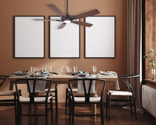 Minka Aire Dyno 52" Ceiling Fan - Medium Maple / Dark Walnut 5-Blade - Picture 4 of 6