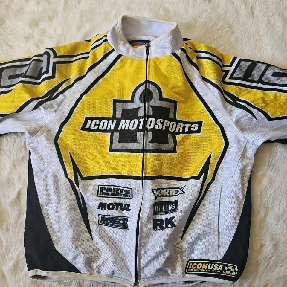 Icon Motorsports Authentic Padded Motorcycle Hooligan Asphalt Tech Jacket M - Image 2 of 4