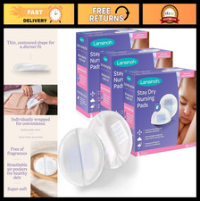 Stay Dry Disposable Nursing Pads for Breastfeeding, 108 Count, Ultra-Absorbent,