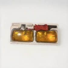 Vintage Nos Pair Anco Chrome White Fog Lights Car Lamps Auxiliary Off Road Kit