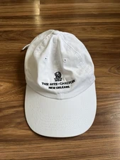 The Ritz Carlton Hat Cap Strapback OSFM White Adjustable New Orleans Preowned