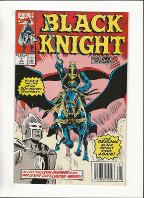 #ad #ad Black Knight #1 Rebirth of the Black Knight 1st Solo Story High Grade 1990 $14.95