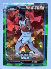 2024-25 Topps Chrome Sapphire KARL-ANTHONY TOWNS Green Parallel # 93/99 - No. 52
